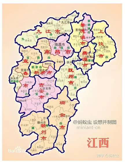 江西省地图