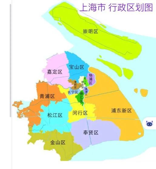 上海市行政区划图